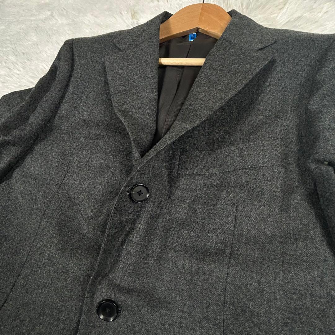 極美品 シップス ロロピアーナ カシミヤ混 スーツ セットアップ グレー 44