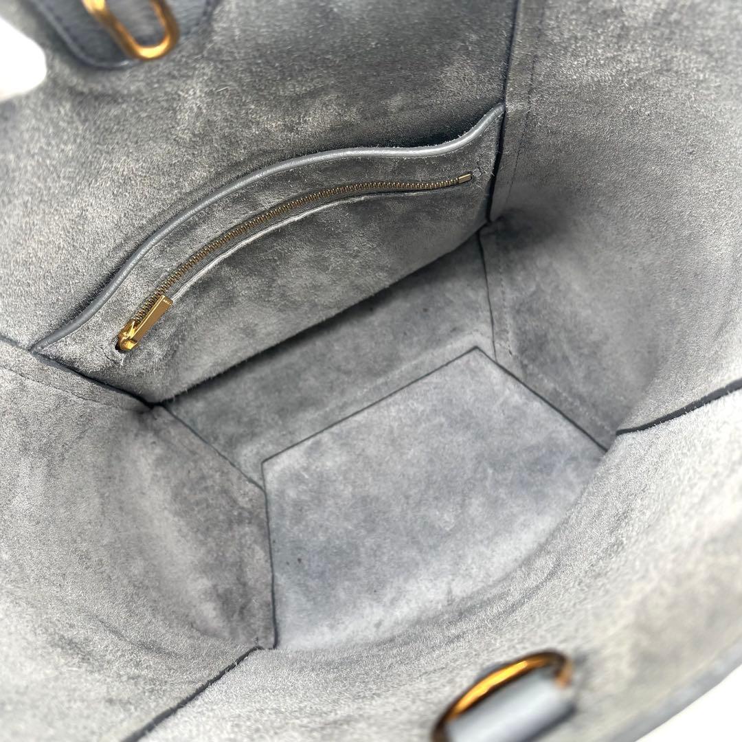 セリーヌ サングルバケット スモール ショルダーバッグ レザー 新ロゴ