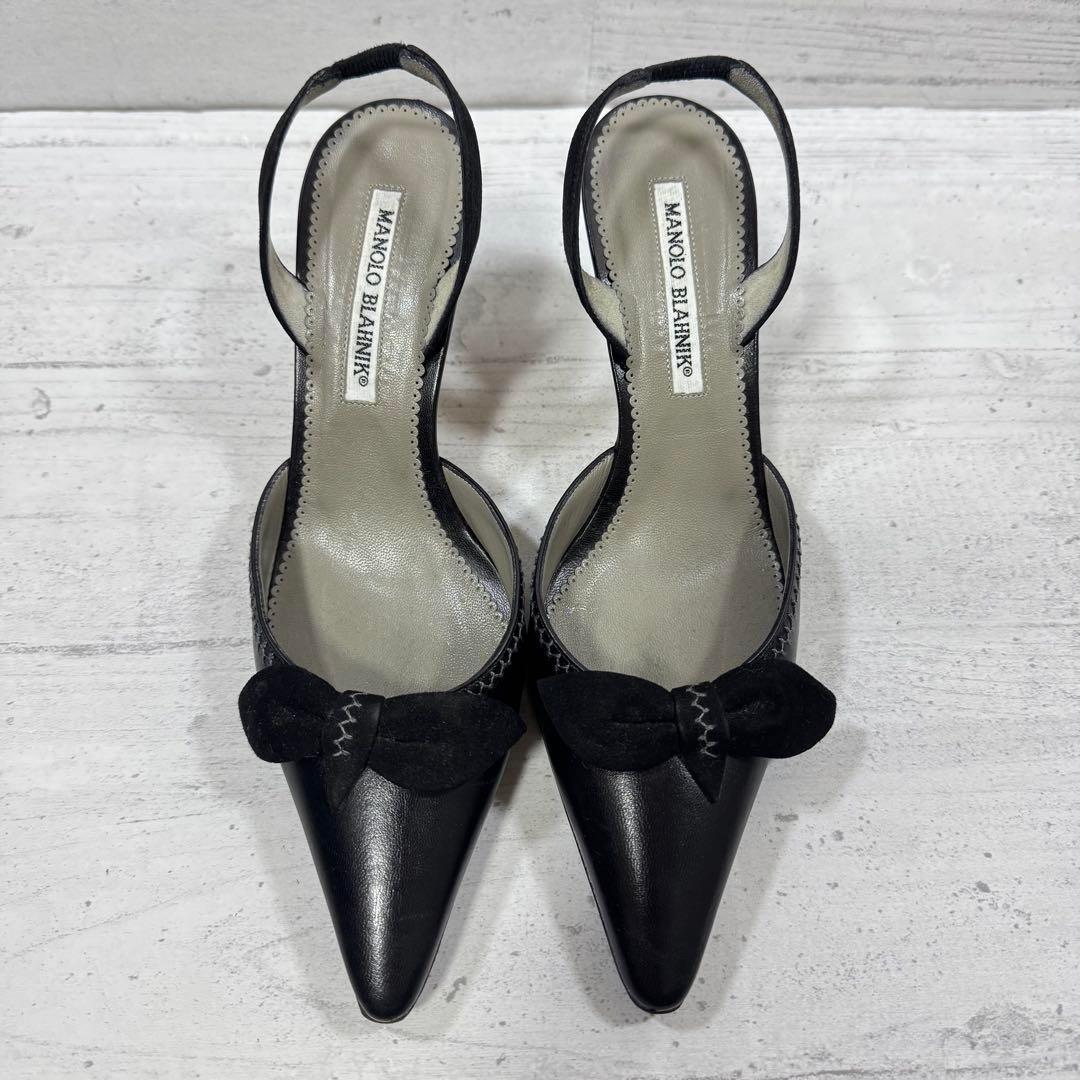 MANOLO BLAHNIK マノロブラニク パンプス ブラック 23.5