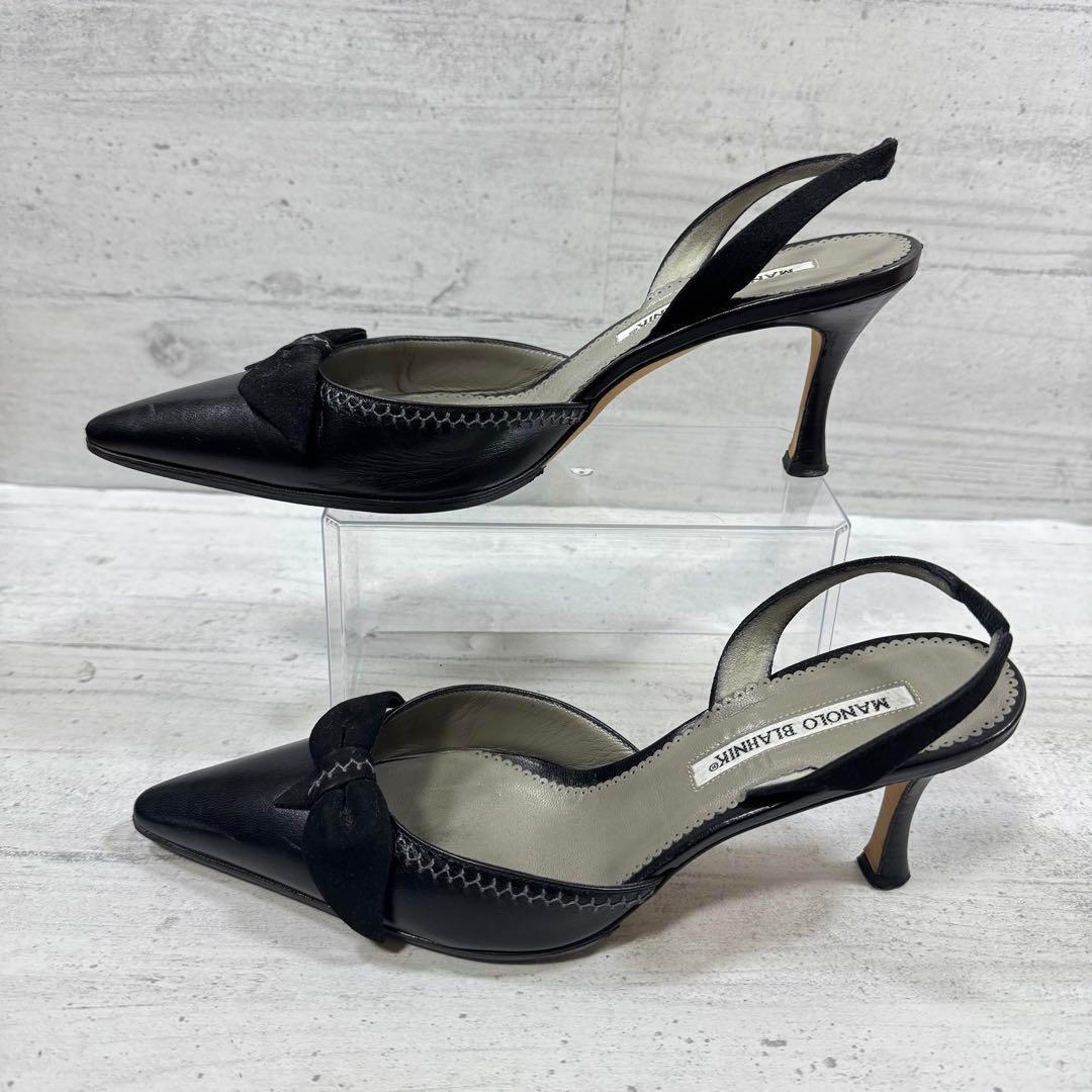 MANOLO BLAHNIK マノロブラニク パンプス ブラック 23.5
