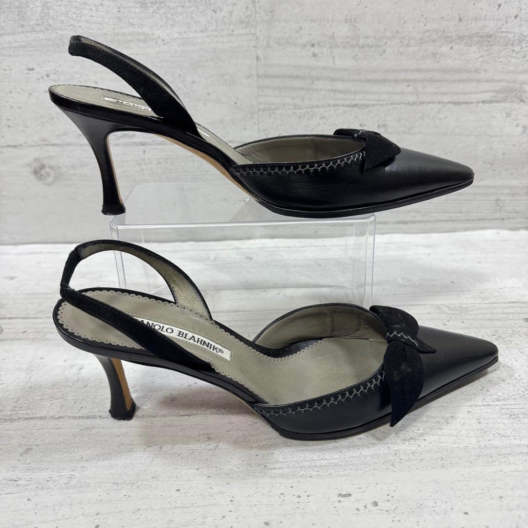 MANOLO BLAHNIK マノロブラニク パンプス ブラック 23.5