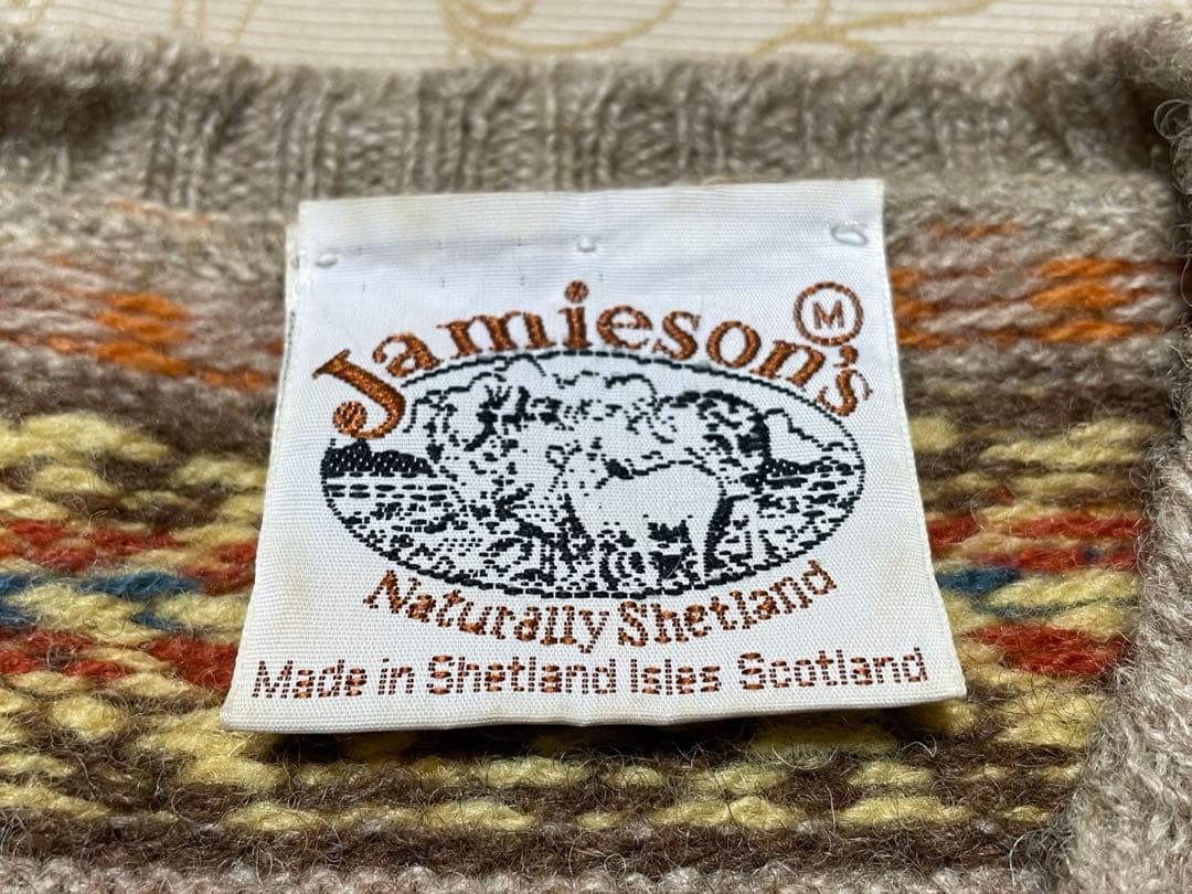 ジャミーソンズ Vネックベスト ユナイテッドアローズ ベージュ系