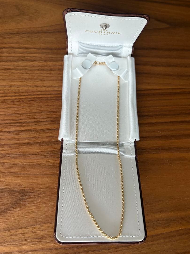 COCOSHNIK K10 ロープチェーンネックレス