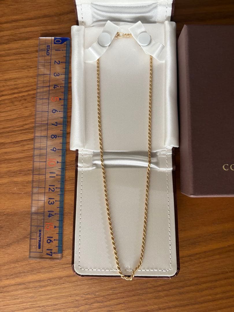 COCOSHNIK K10 ロープチェーンネックレス