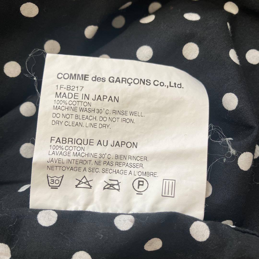 BLACK COMME des GARÇONS ドット　シャツ ブラウス　フード