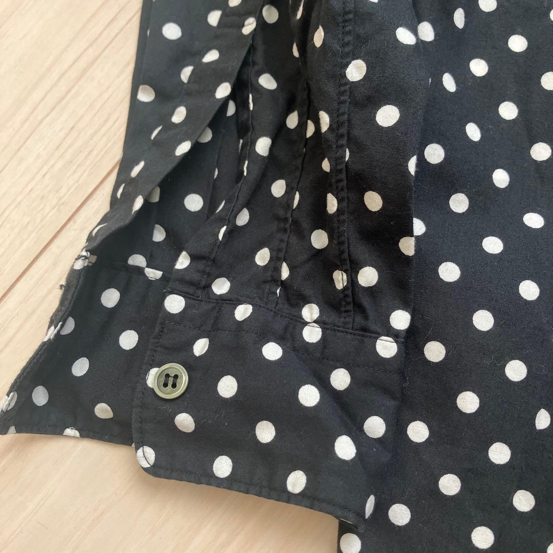 BLACK COMME des GARÇONS ドット　シャツ ブラウス　フード