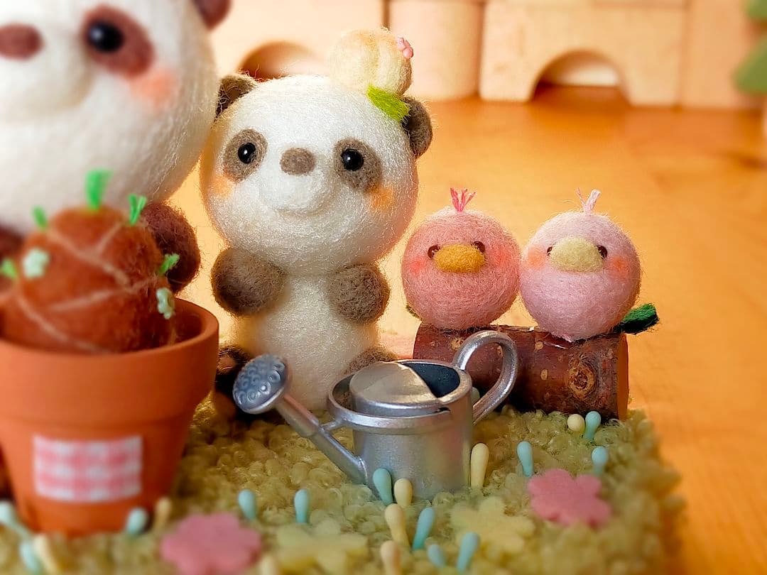 ✿羊毛フェルト✿パンダ✿羊毛フェルト✿