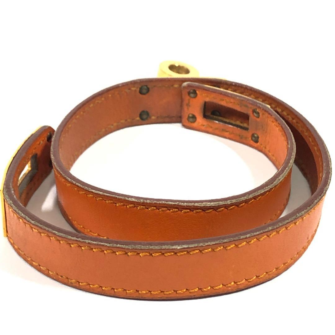 エルメス　ブレスレット　ケリー　ドゥブルトゥール　レザー×金属素材　バングル　箱