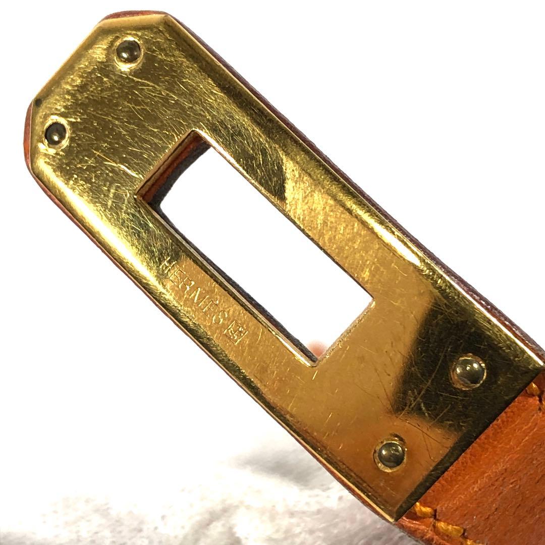 エルメス　ブレスレット　ケリー　ドゥブルトゥール　レザー×金属素材　バングル　箱