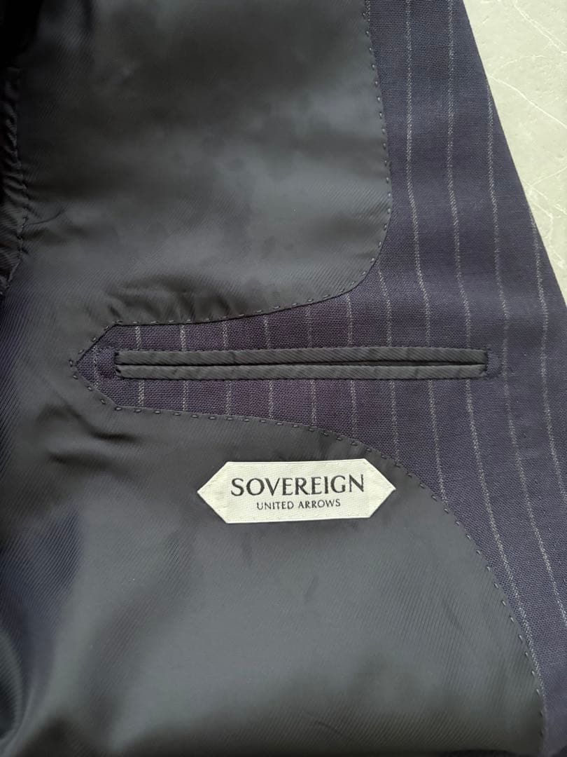 UNITED ARROWS SOVEREIGN チョークストライプ スーツ