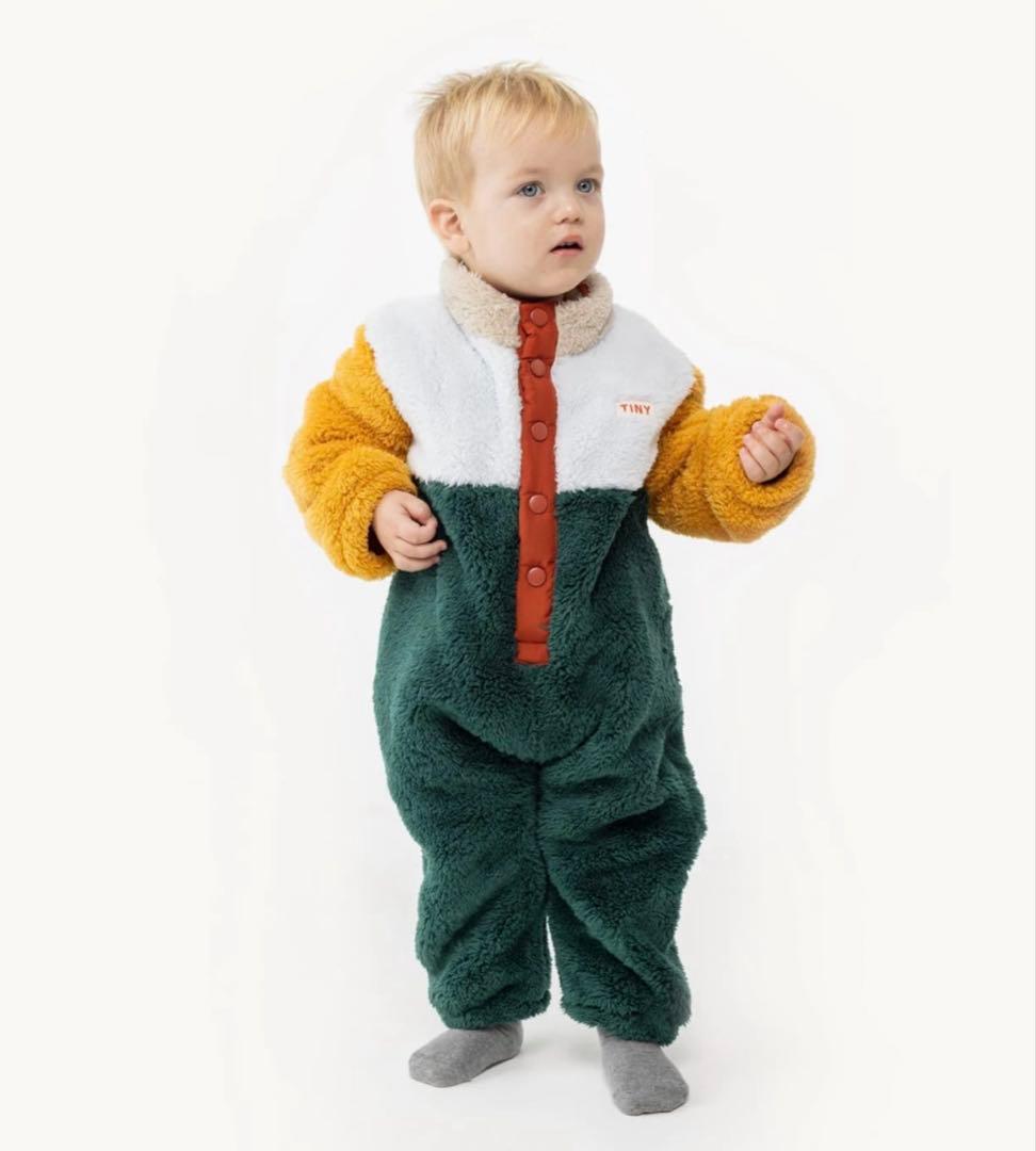 Tinycottons フリース　アウター　ジャンプスーツ