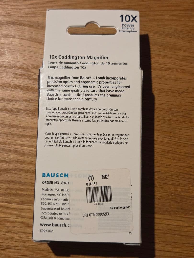 Bausch&Lomb ボシュロム ルーペ アメリカ製10倍 コディントン