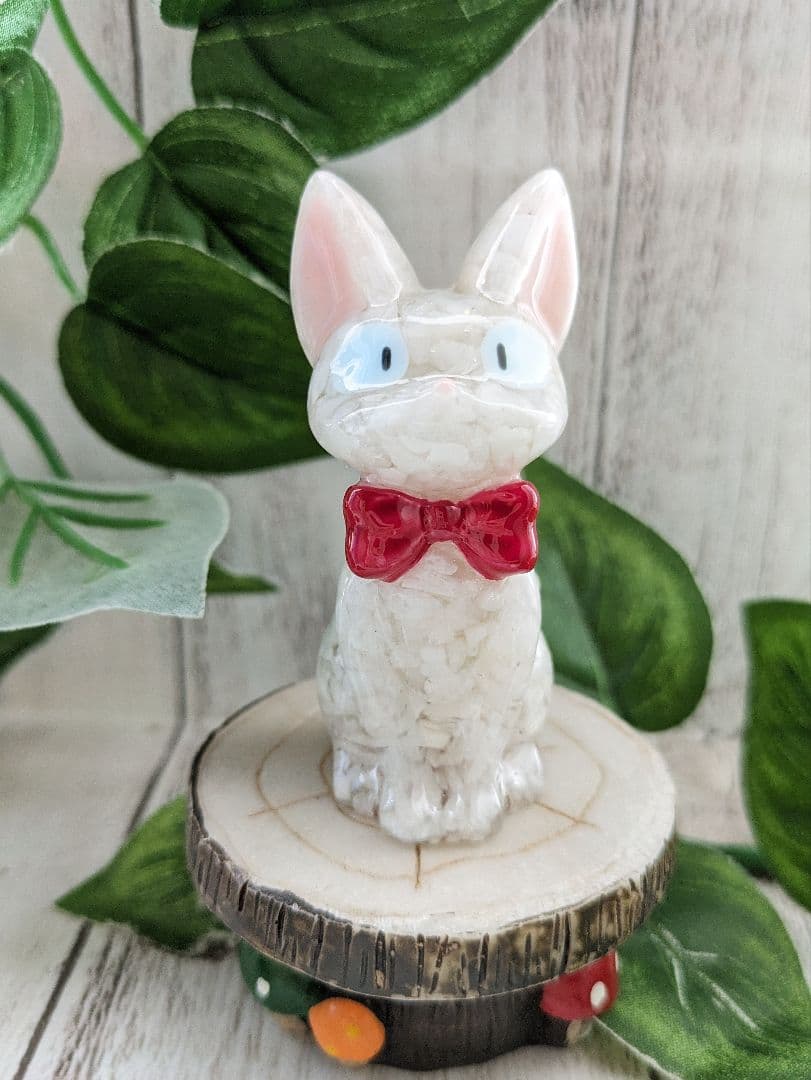 【ゼロ】ミニサイズ！ラピスラズリの蝶ネクタイねこちゃん形オルゴ☆他８点