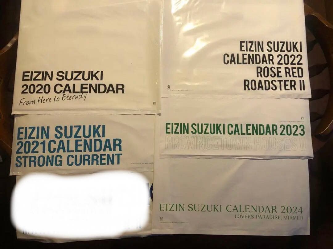 鈴木英人　壁掛けカレンダー　５年分　ポスターにも