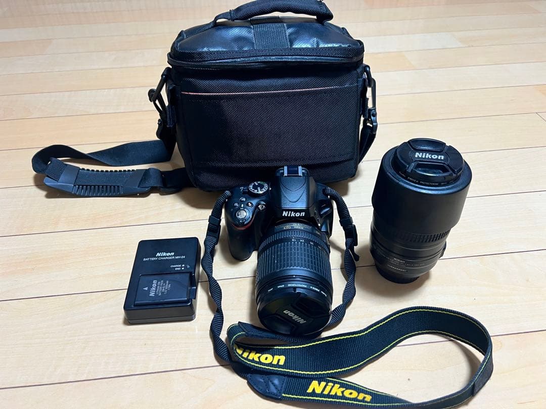 Nikon D5100デジタル一眼レフカメラ レンズ2本付き
