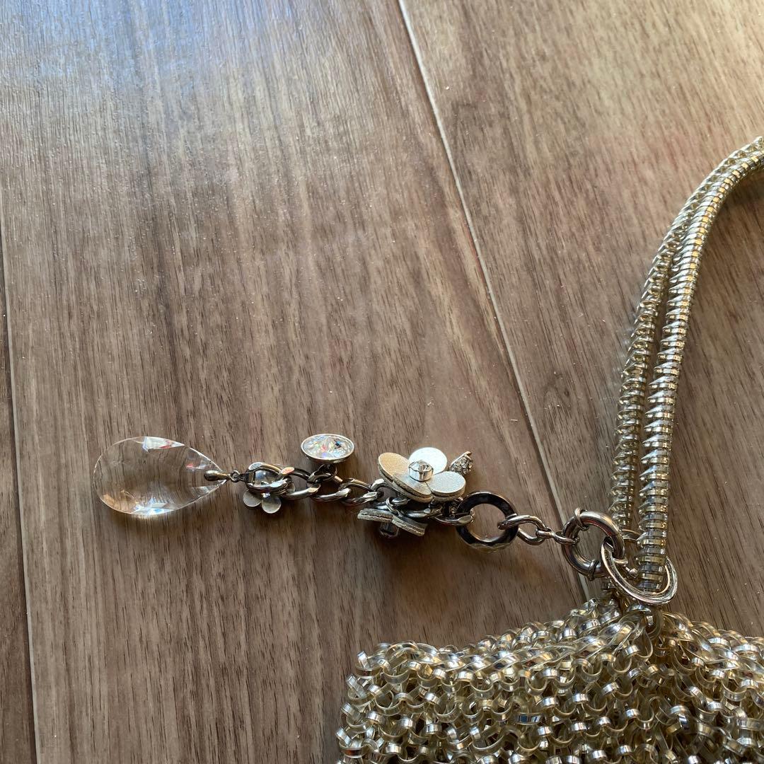 ゴールドビーズパーティーバッグ