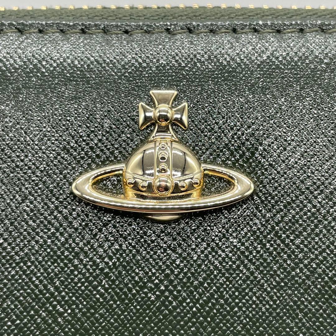 茶々丸様ヴィヴィアンウエストウッド　オーブ　ラウンドファスナー　長財布　w6