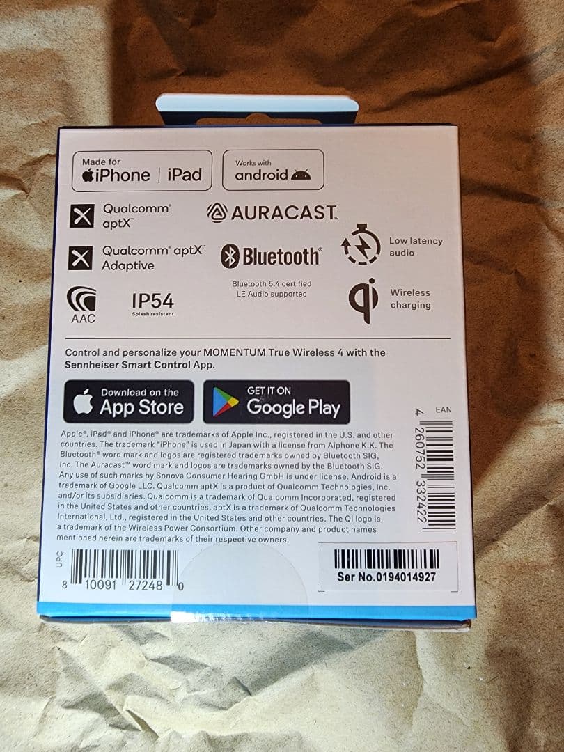 【新品・未使用】ゼンハイザー MOMENTUM True Wireless 4