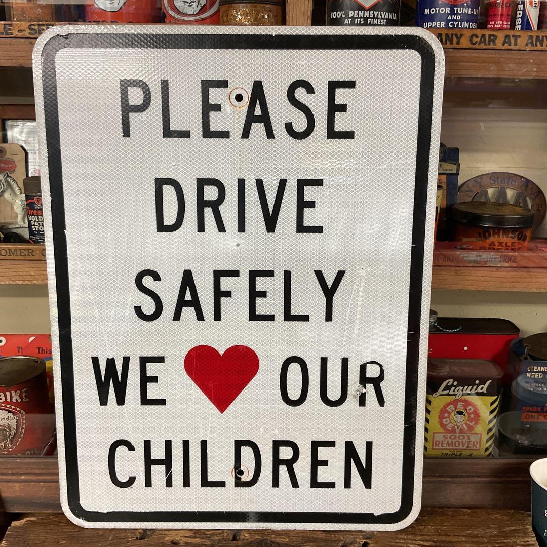 USA ストリート看板　children