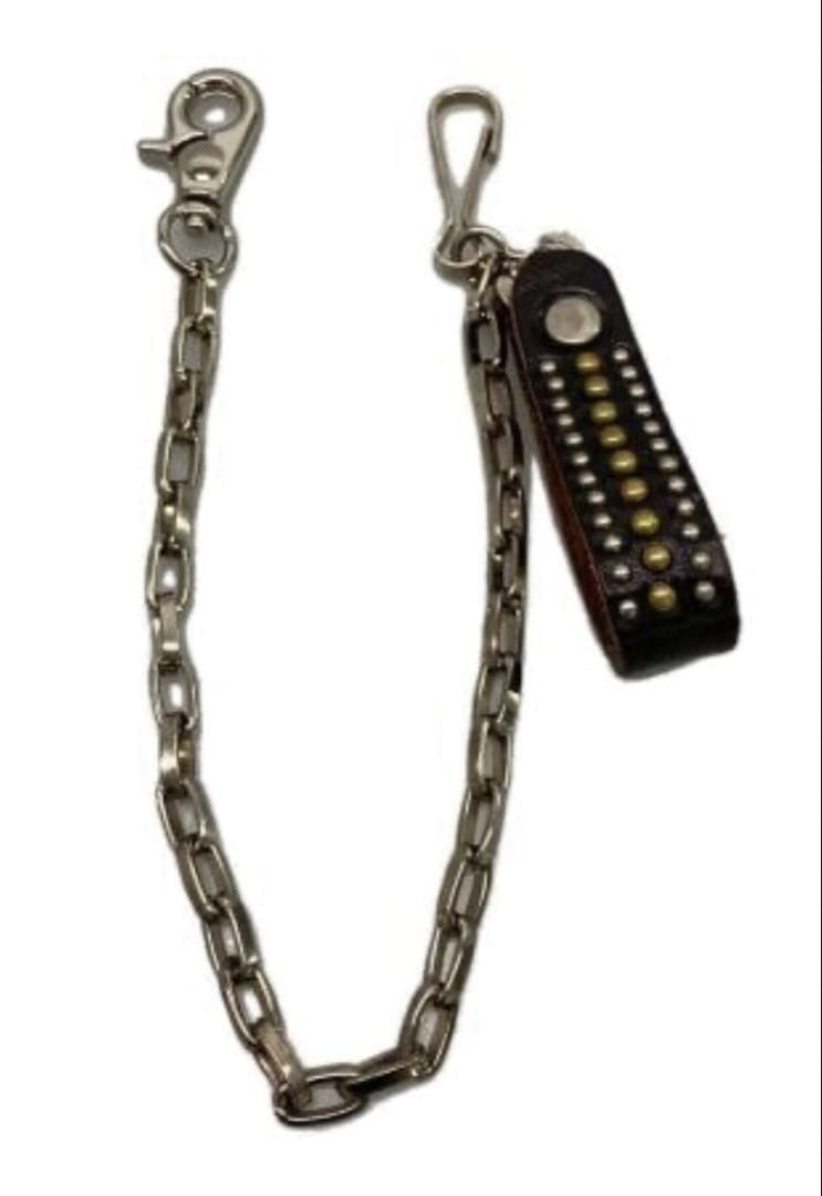 HTCレザー スタッズ ウォレットチェーン