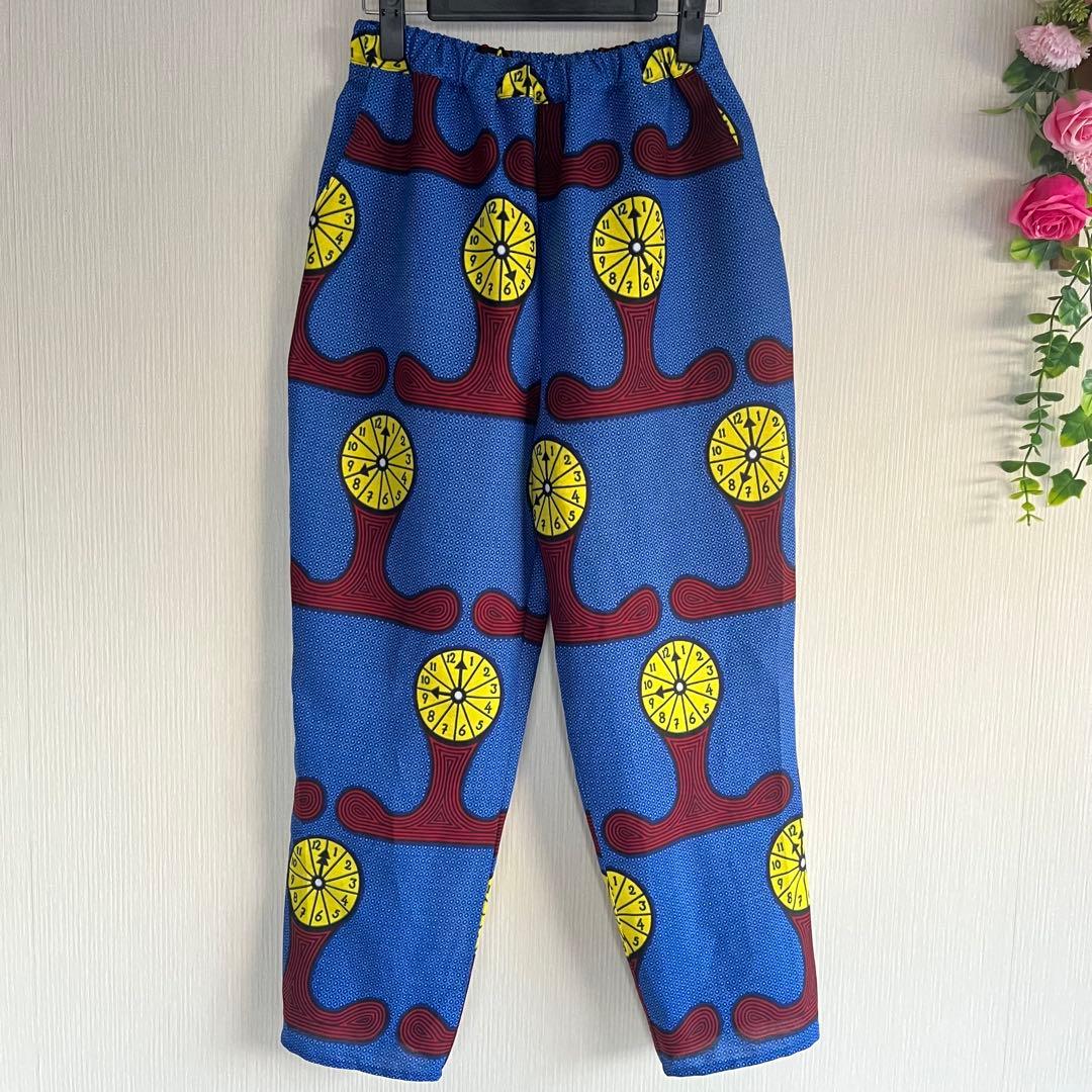 【専用品】アフリカ布　アフリカンプリント　サロペット　テーパードパンツ　ベスト