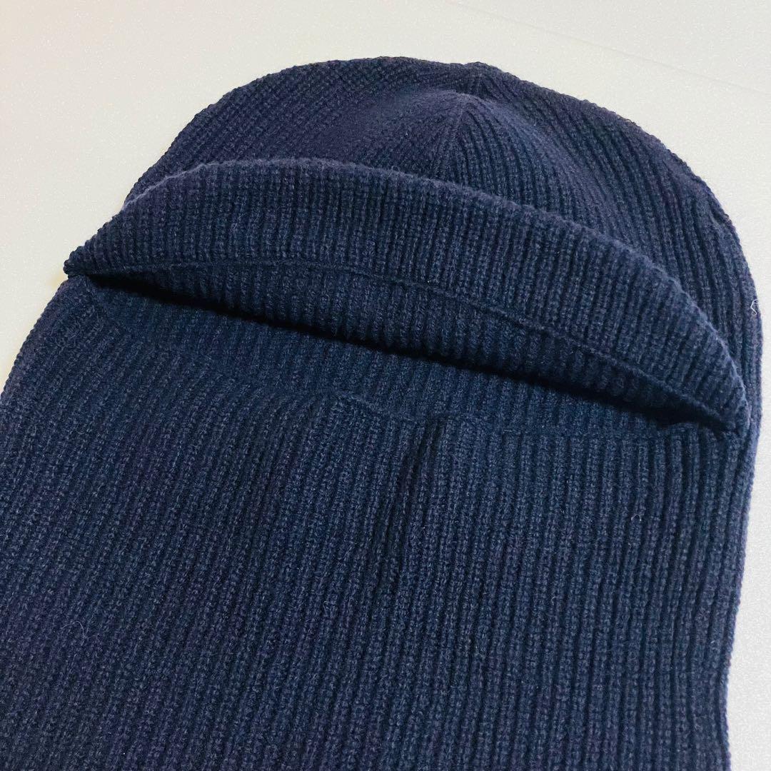 新品　MHL マーガレットハウエル　バラクラバ　ダークネイビー　紺色　毛100%