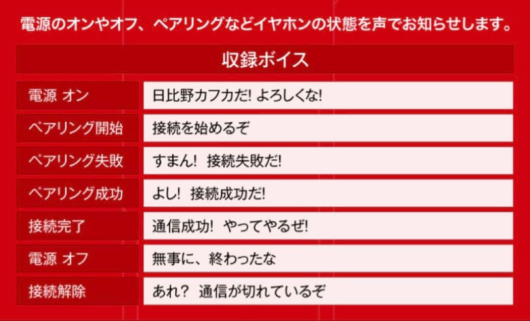 新品未開封 『怪獣８号』日比野カフカ ONKYO ワイヤレスイヤホン 福西勝也