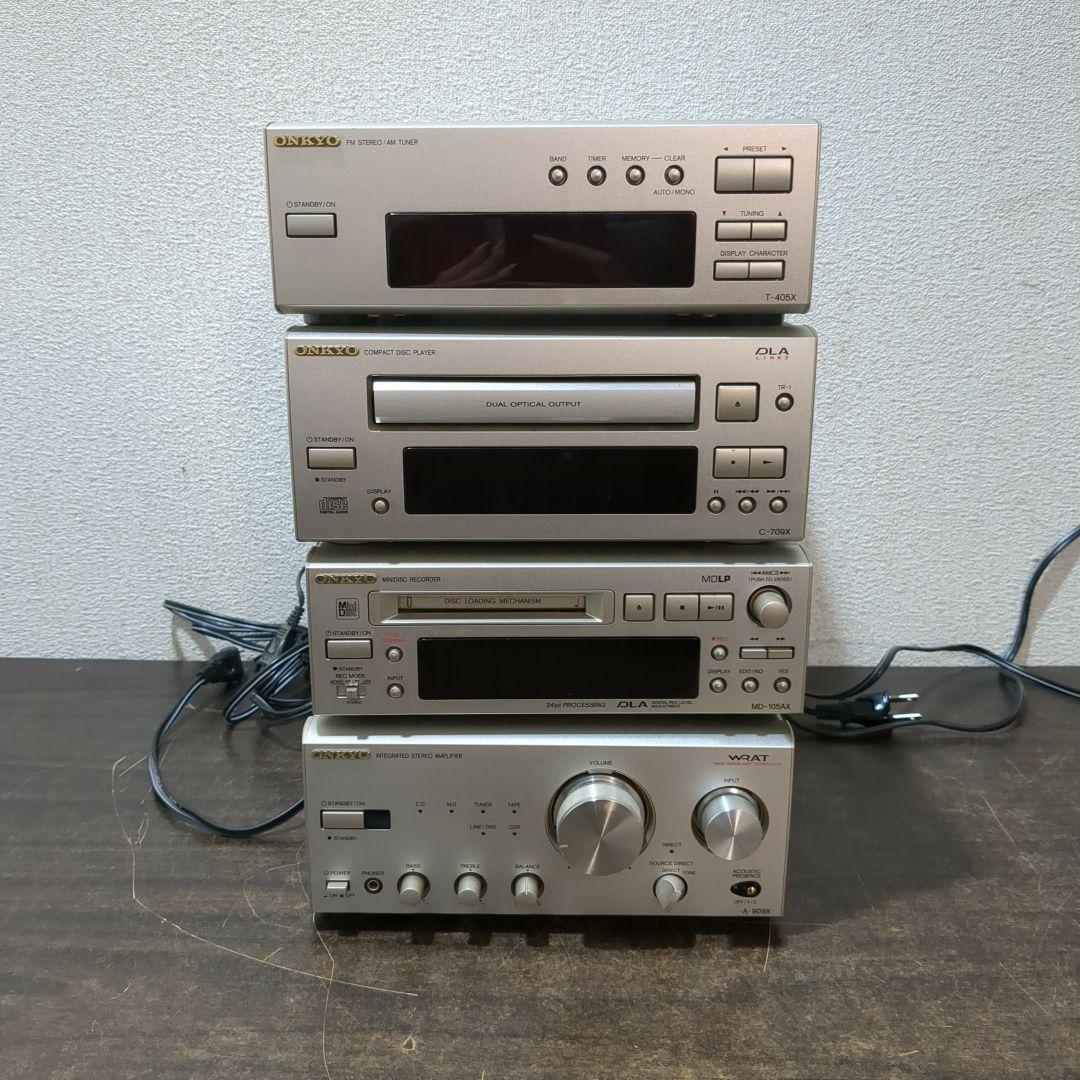 ONKYO オンキョー　FM・AM、CD、MD、アンプセット　M2079