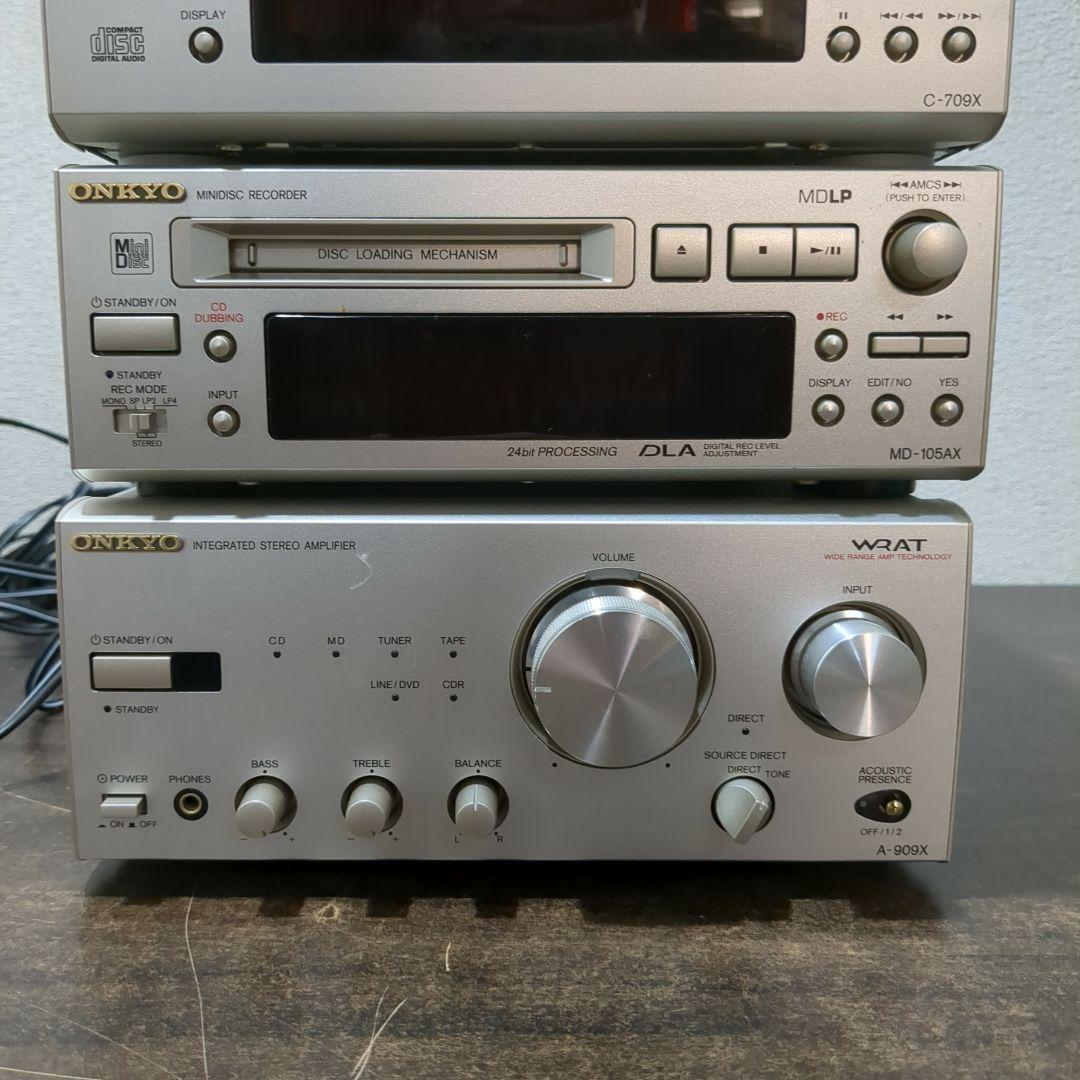 ONKYO オンキョー　FM・AM、CD、MD、アンプセット　M2079