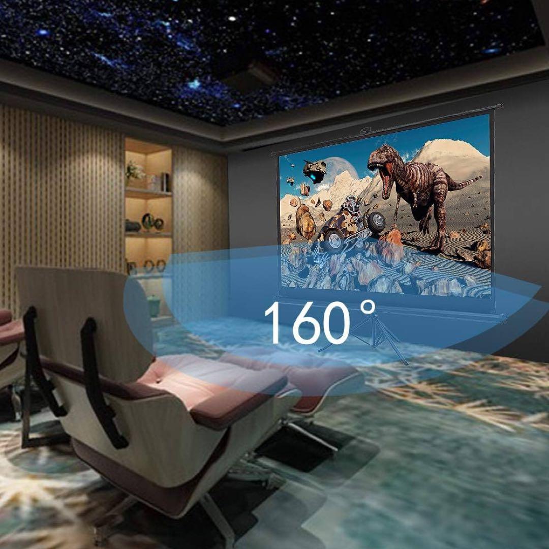 プロジェクタースクリーン　4K対応　自立式　100インチ　大きいサイズ