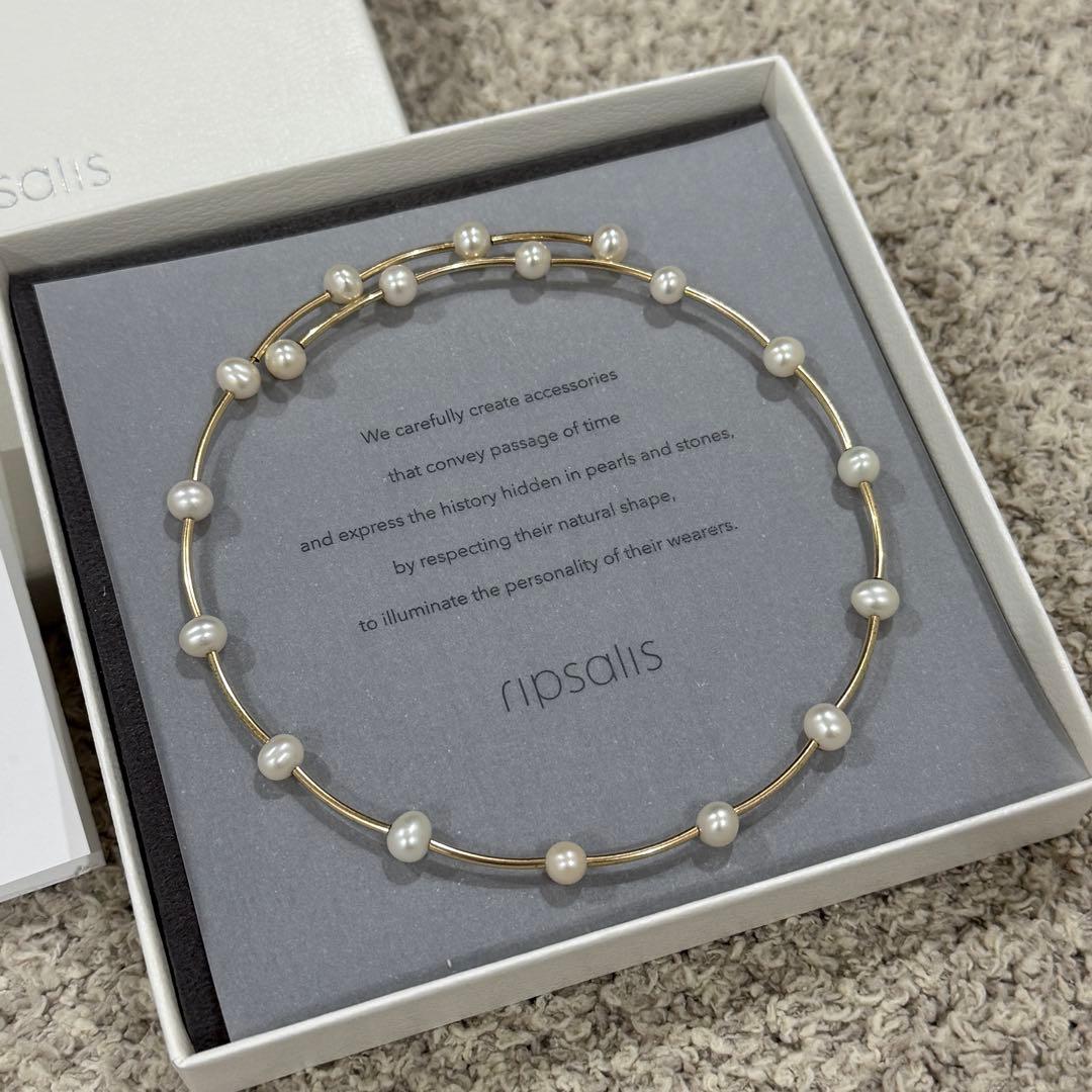 ripsalis パールドットチョーカー Mサイズ