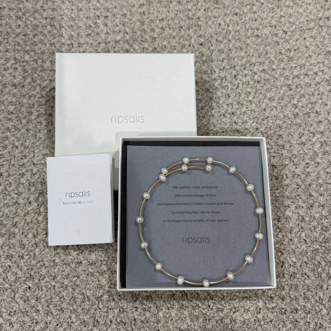 ripsalis パールドットチョーカー Mサイズ