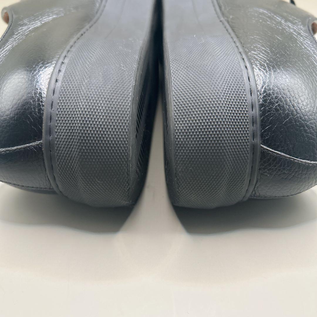 『美品』ユナイテッドアローズ ドレススニーカー 革靴 シボ革 ブラック　28cm