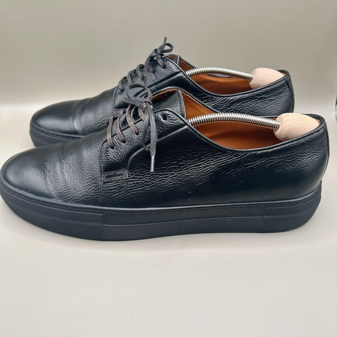 『美品』ユナイテッドアローズ ドレススニーカー 革靴 シボ革 ブラック　28cm