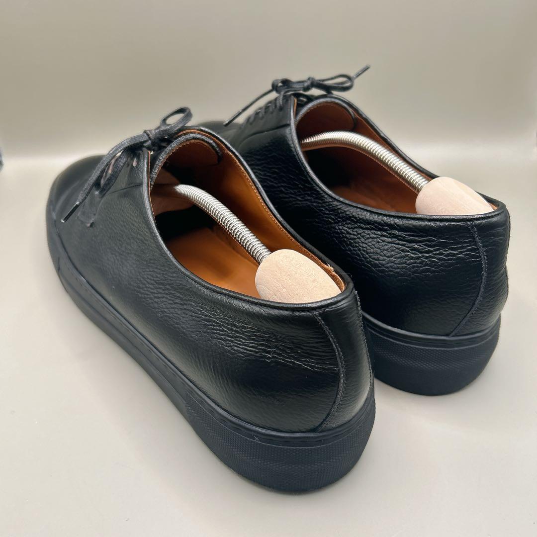 『美品』ユナイテッドアローズ ドレススニーカー 革靴 シボ革 ブラック　28cm