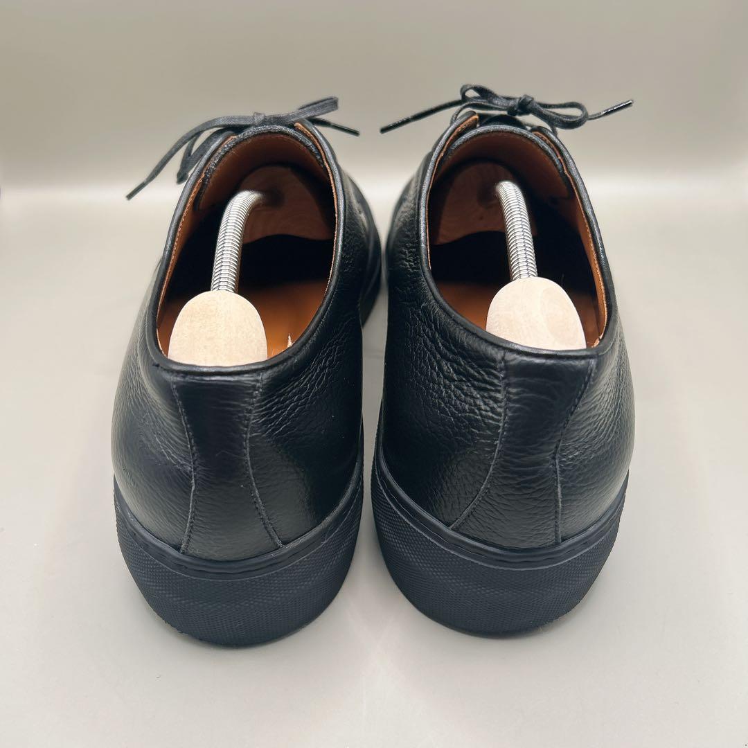 『美品』ユナイテッドアローズ ドレススニーカー 革靴 シボ革 ブラック　28cm