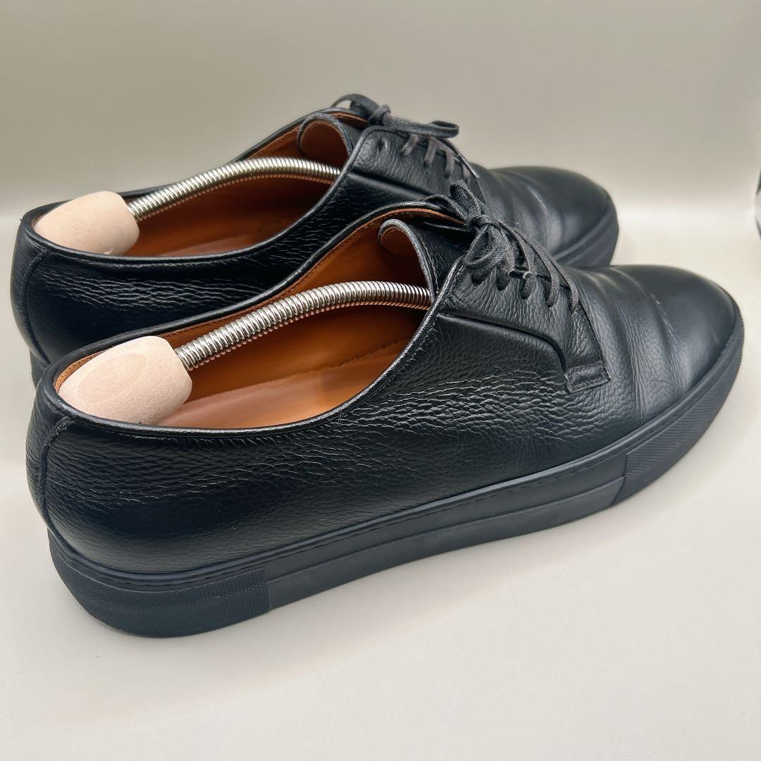 『美品』ユナイテッドアローズ ドレススニーカー 革靴 シボ革 ブラック　28cm
