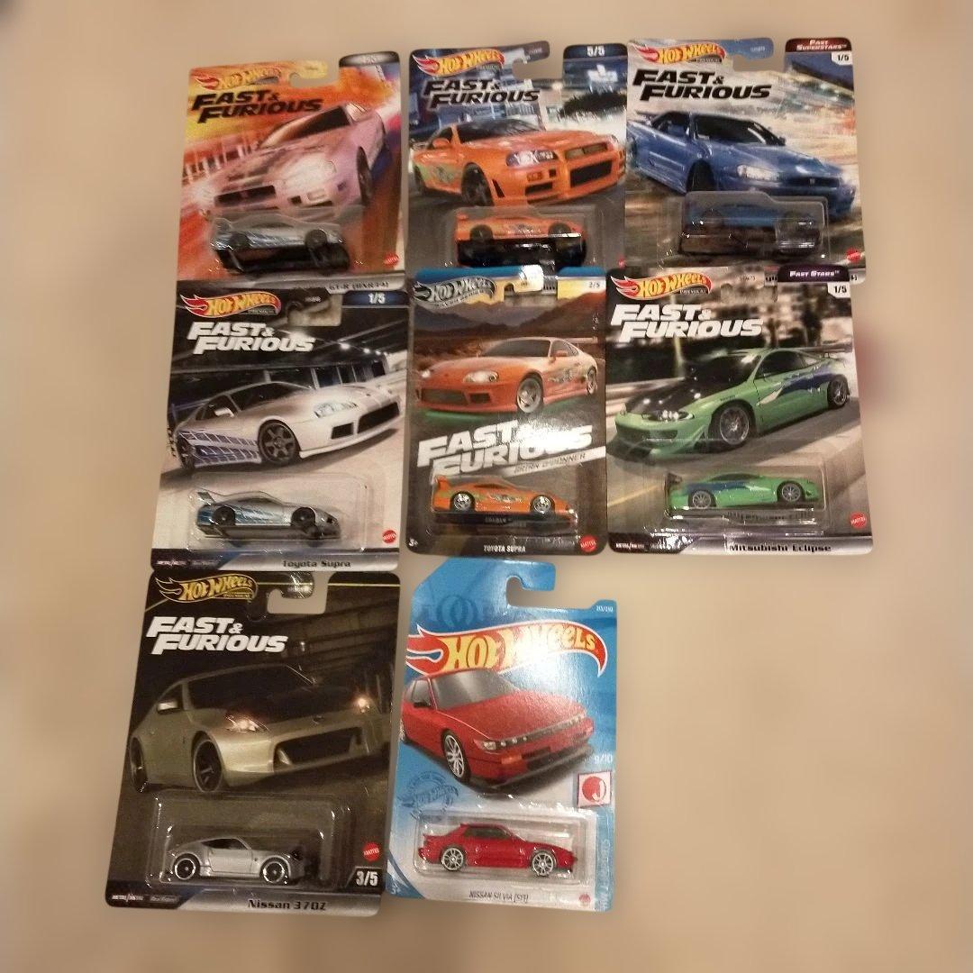ホットウィール　 ワイルドスピード　ブライアン号＋ジゼルZ＋シルビアS13