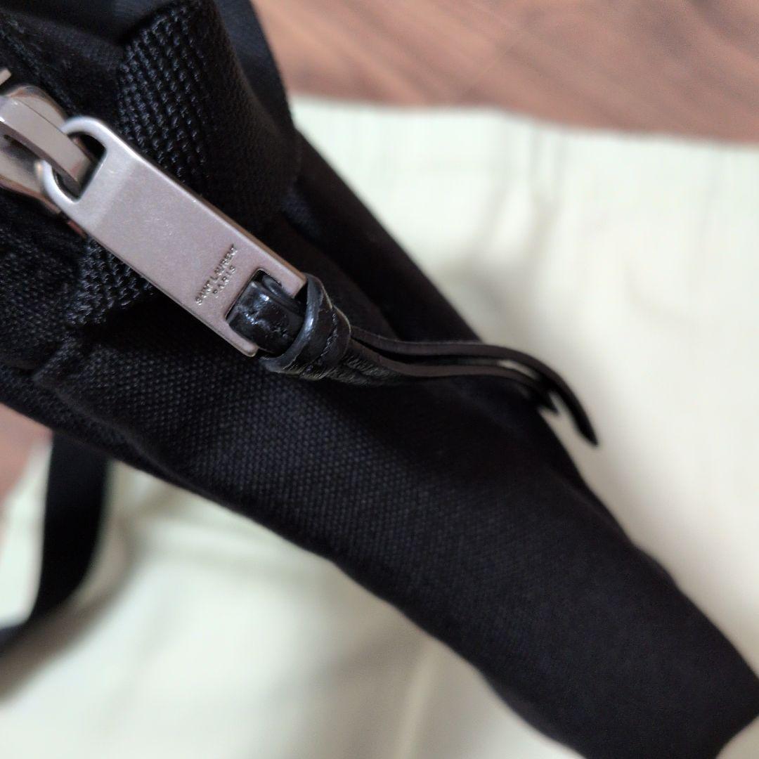 サンローランパリ ショルダーバッグ リビングトン ブラック キャンバス