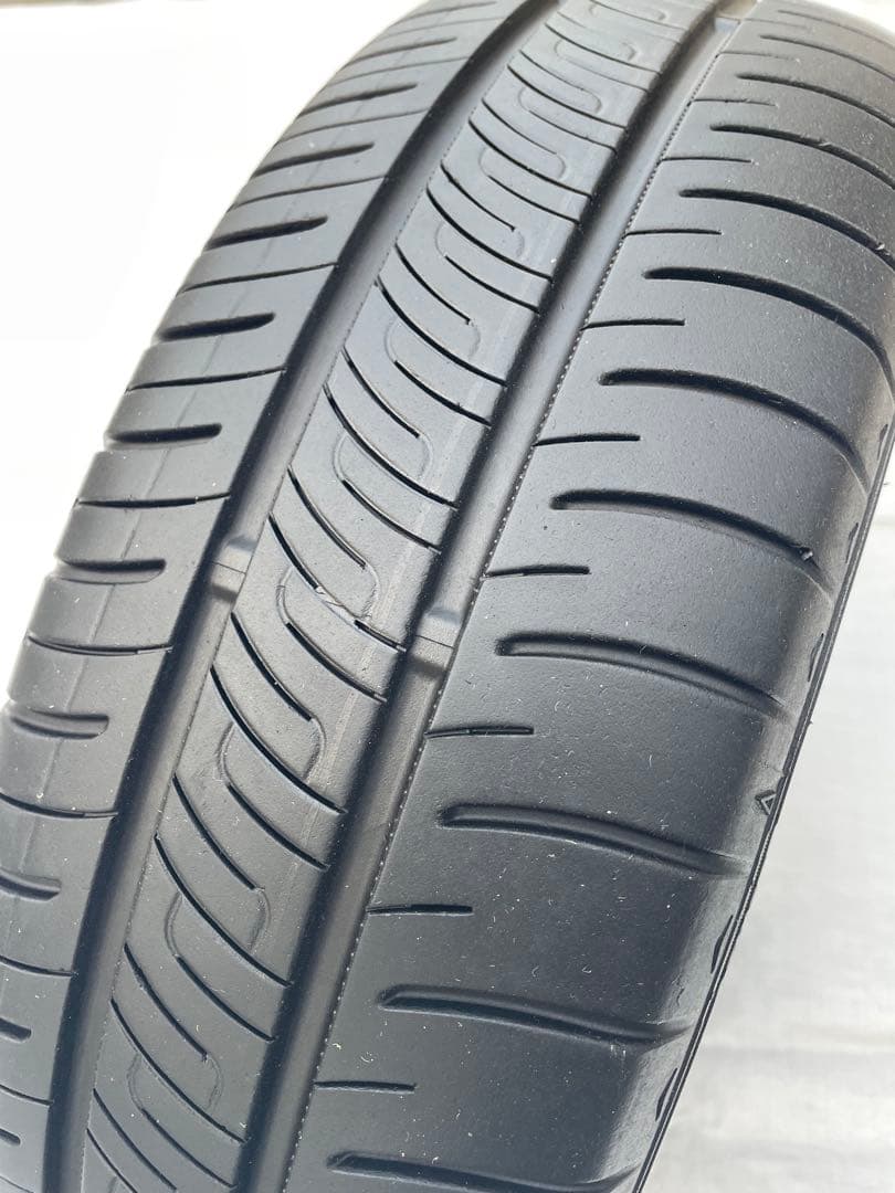 美品深溝23年 ダンロップ155/65R13 ［タイヤホイールセット］黒ホイール