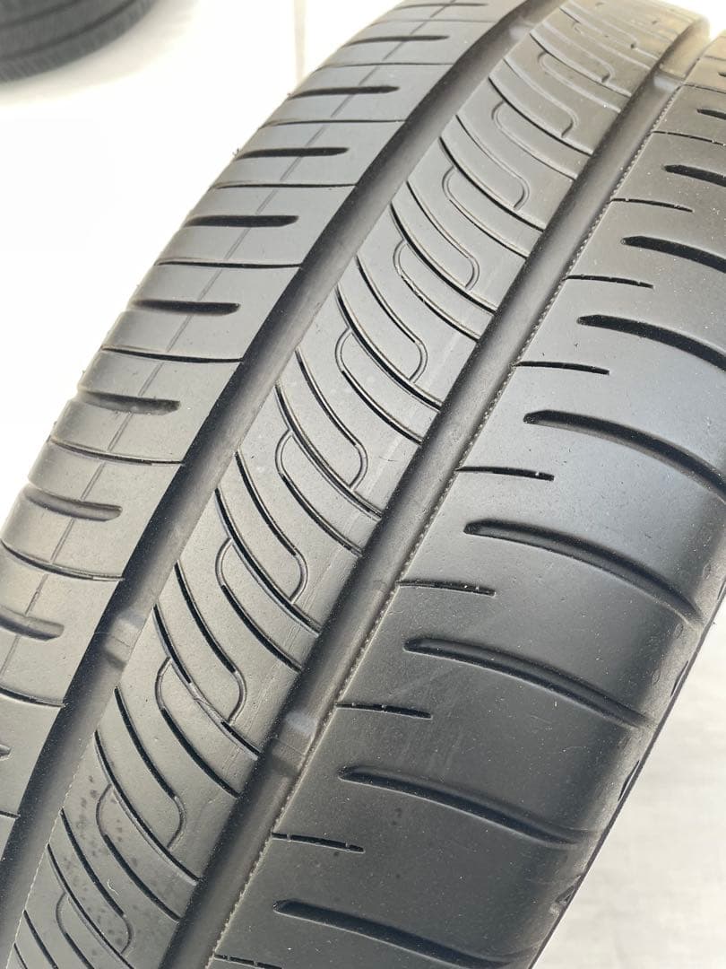 美品深溝23年 ダンロップ155/65R13 ［タイヤホイールセット］黒ホイール