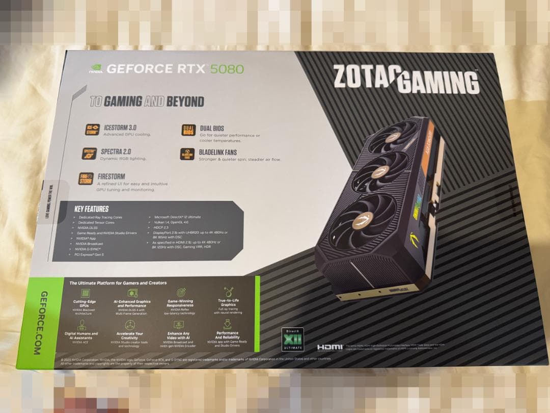 美品*ZOTAC GAMING GeForce RTX5080 SOLID OC