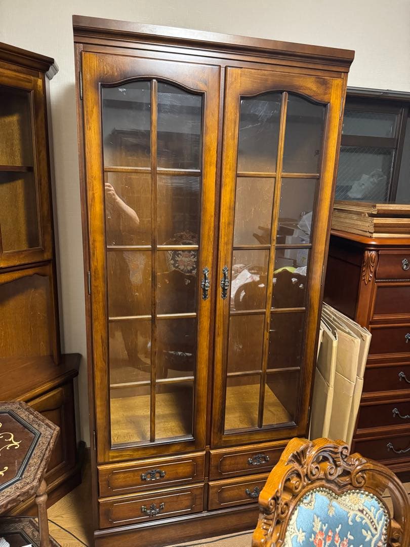 カリモク　本棚(コロニアルシリーズ)