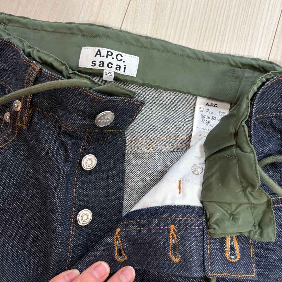 sacai A.P.C.コラボ デニムパンツ　ジーンズ