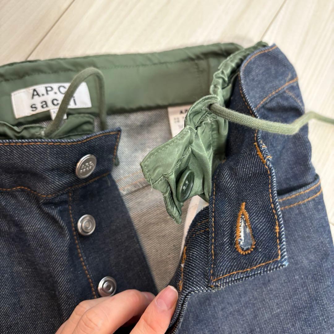 sacai A.P.C.コラボ デニムパンツ　ジーンズ