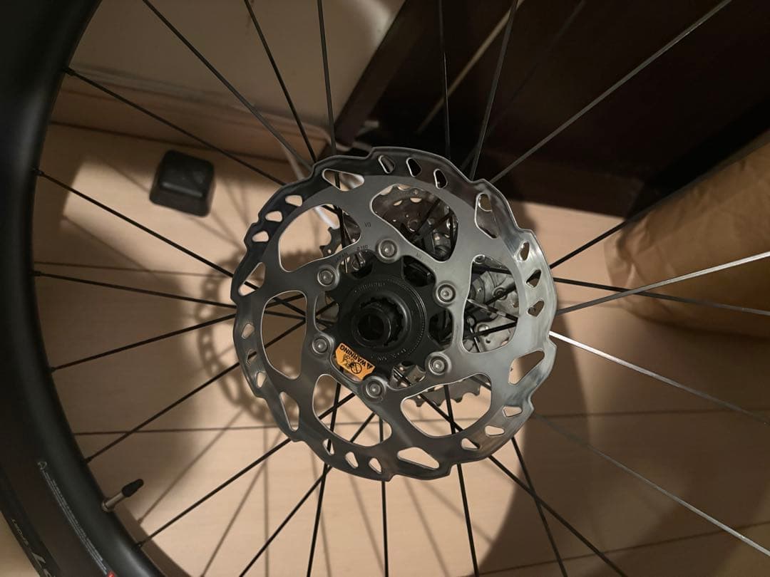 velomann 55mm カーボンホイール　ディスク、タイヤ、ローター付き