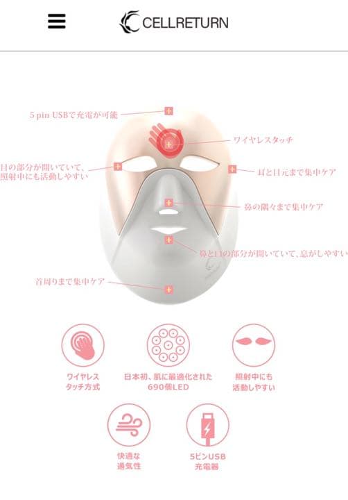 セルリターンプレミアムマスク（Cell return）