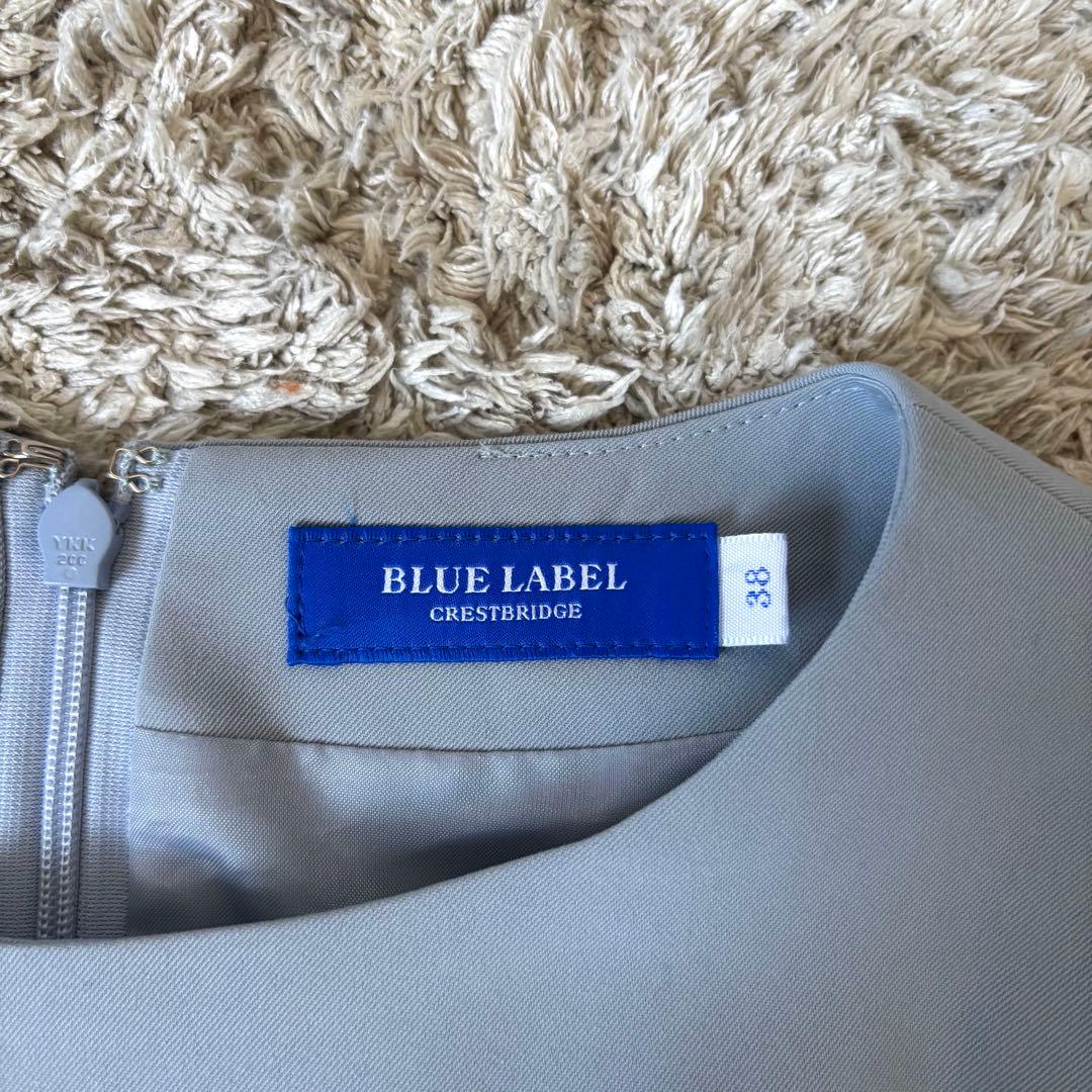 【極美品✨】ブルーレーベルクレストブリッジ　切替ワンピース　チェック　ベルト