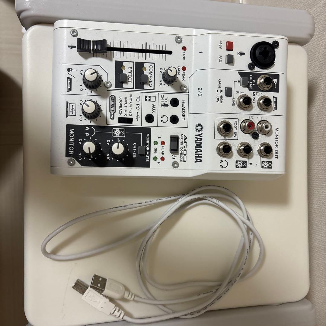 YAMAHA AG03 ミキシングコンソール　コンデンサーマイクおまけつき