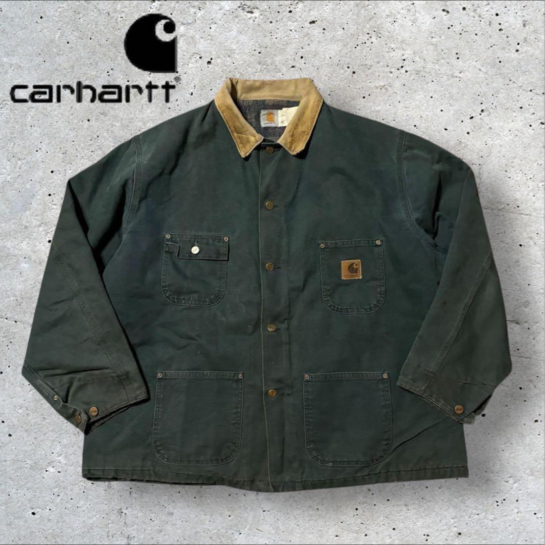 〈カーハート〉ミシガンジャケット　チョアコート　2XL ダック地　希少カラー　i